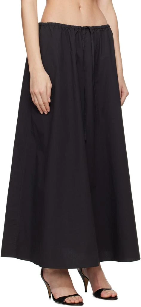 Matteau Black Drawcord Maxi Skirt 2