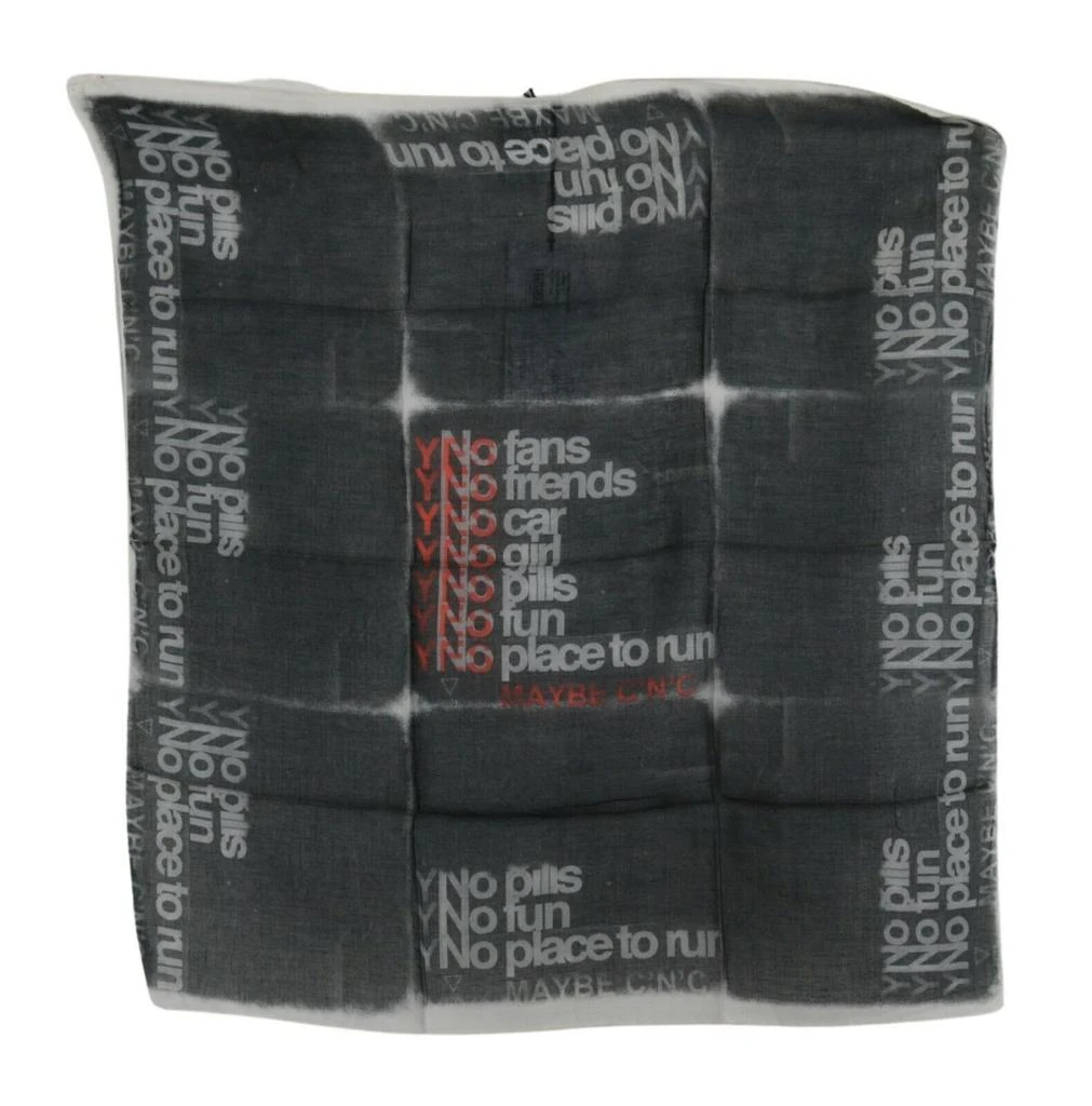 Costume National Wool Foulard Branded Men
s Scarf