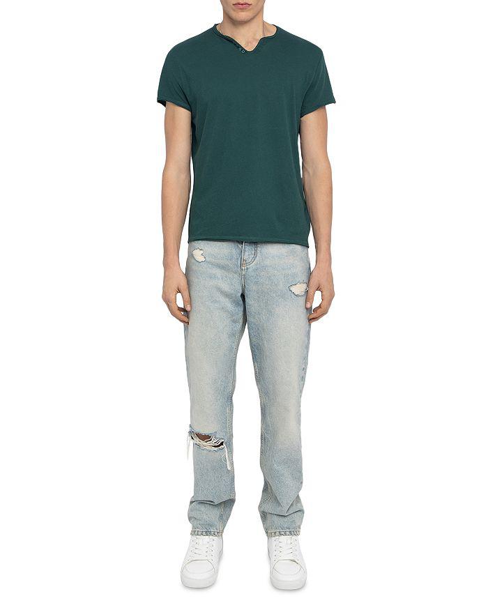 ZADIG & VOLTAIRE Monastir Split Collar Tee