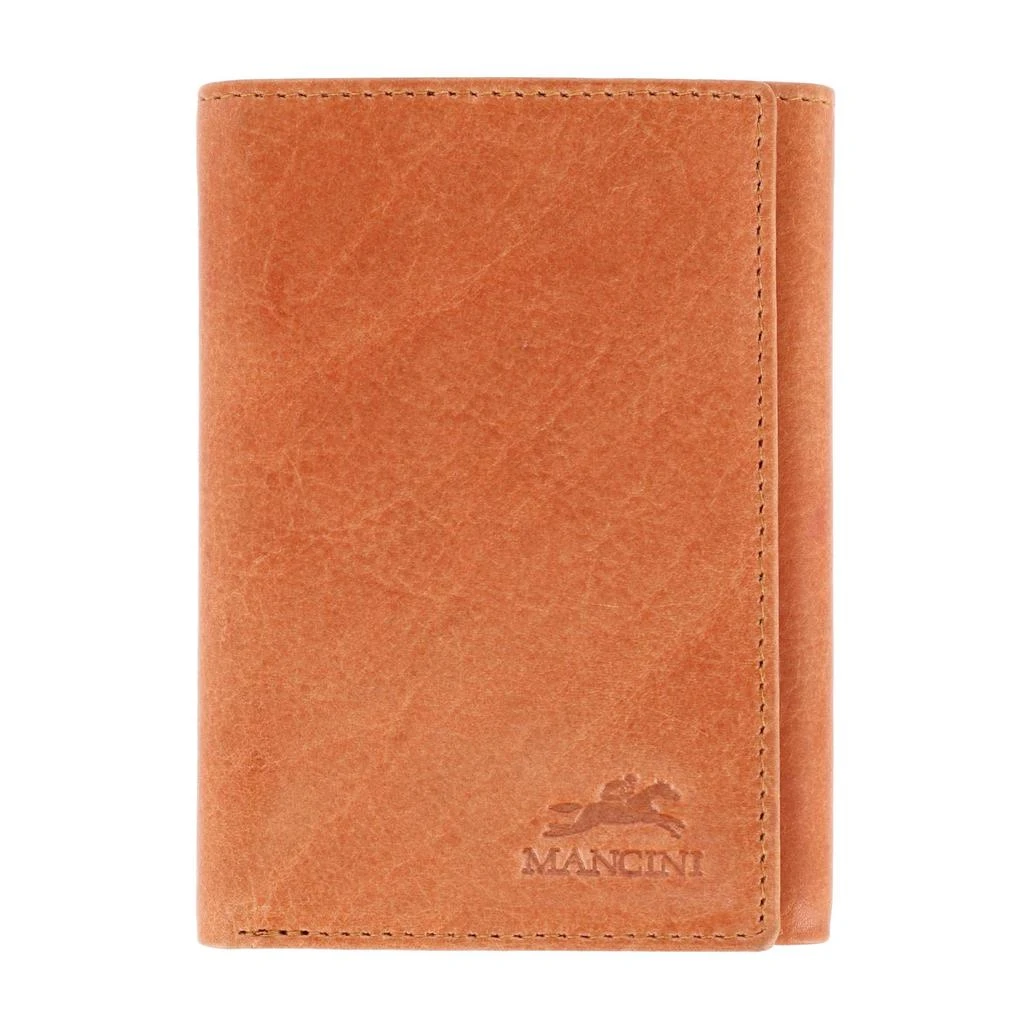 Mancini Leather Goods Men's Leather Bellagio RFID Trifold Wallet 1