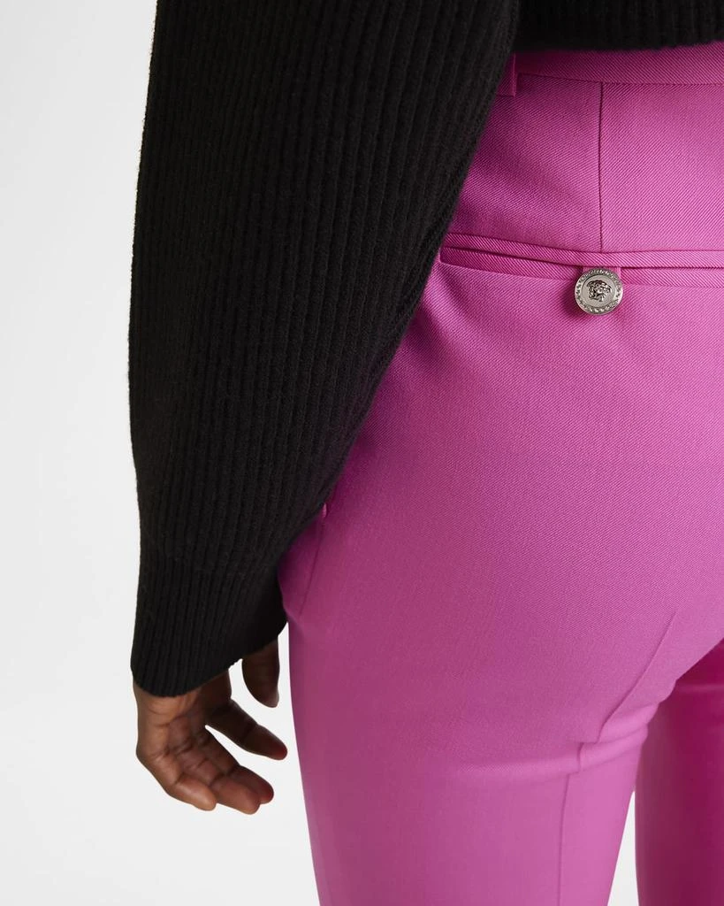 Versace Responsible Stretch Wool Gabardine Flare Informal Pants 5