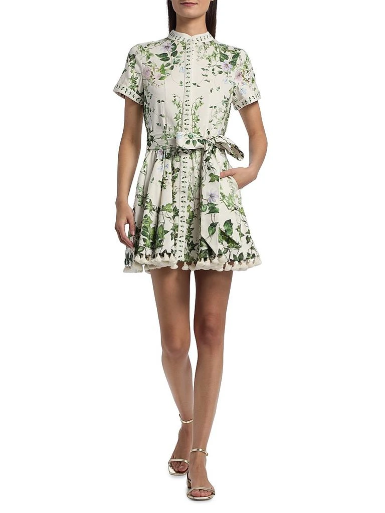 stretch cotton a-line mini dress Plus Size Floral Stretch Mini Dress  2020AVE