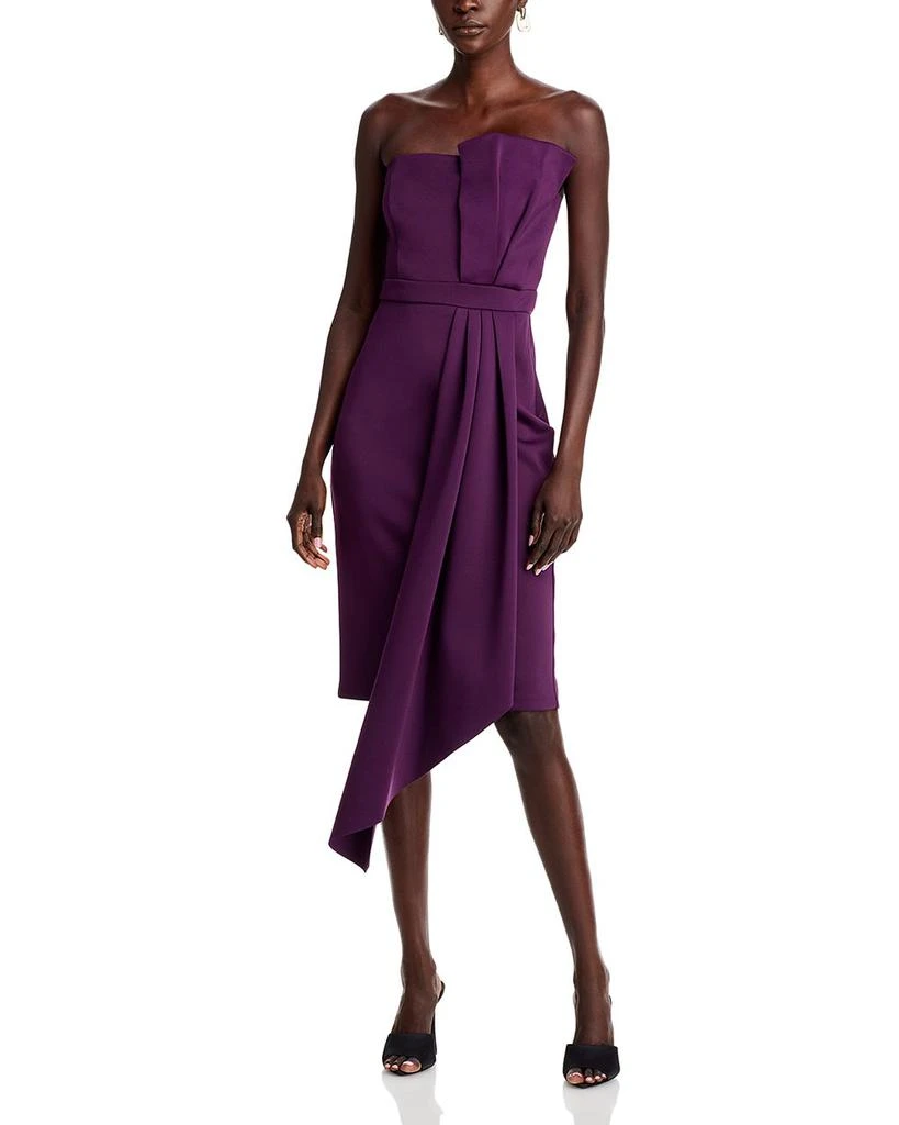 Eliza J Asymmetric Draped Dress 1