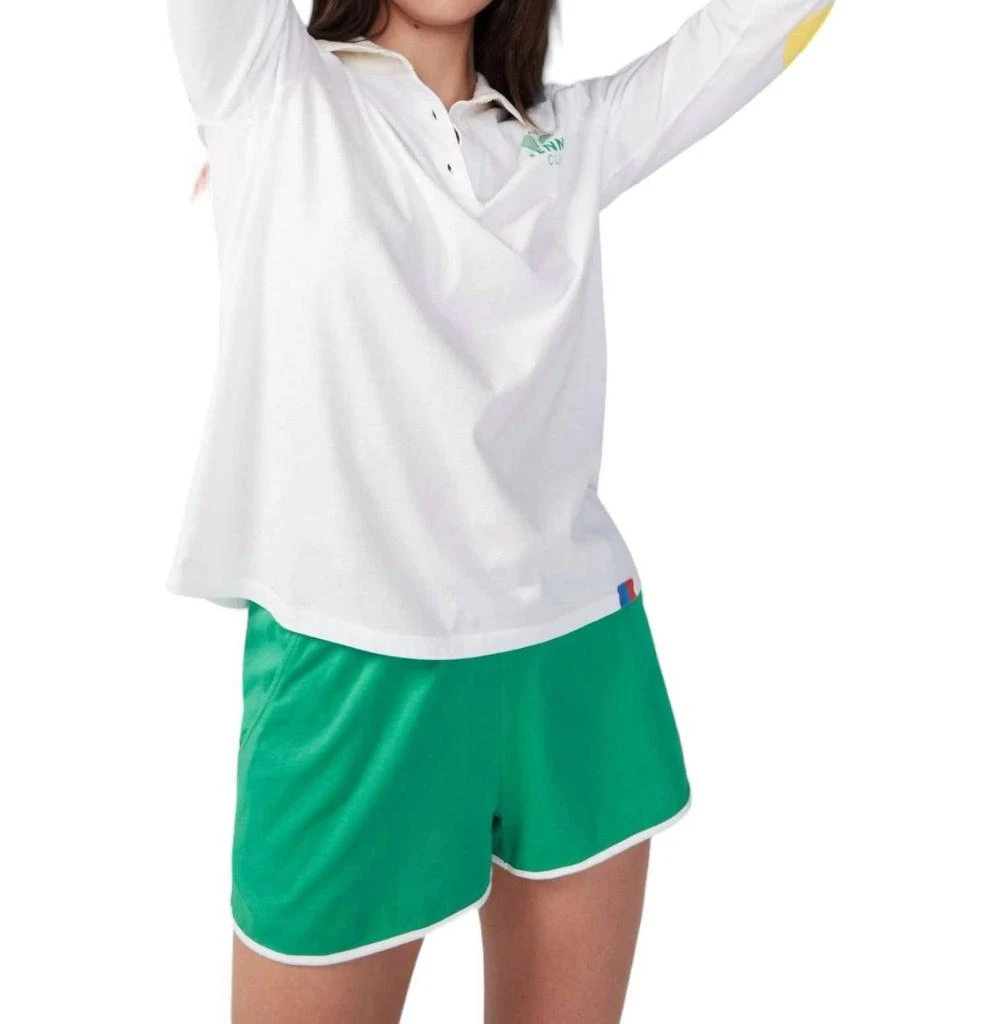 KULE The Rugby Tennis Shirt In White 1