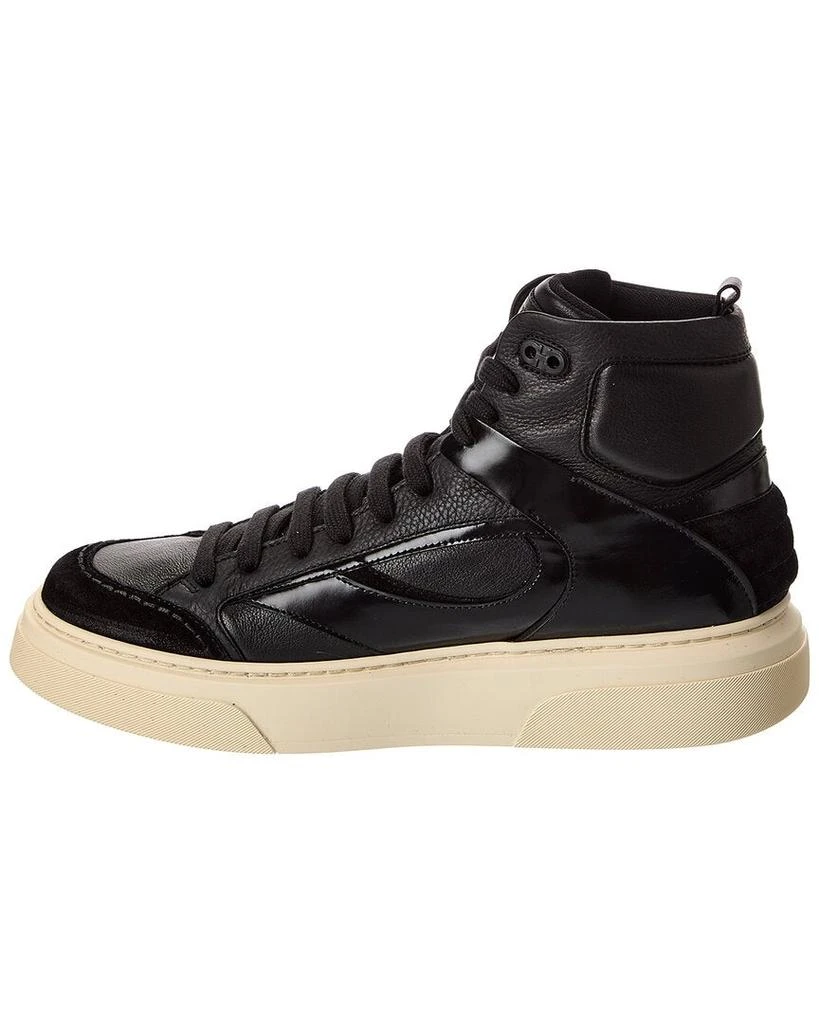 Salvatore Ferragamo Ferragamo Cassio Leather High-Top Sneaker 2