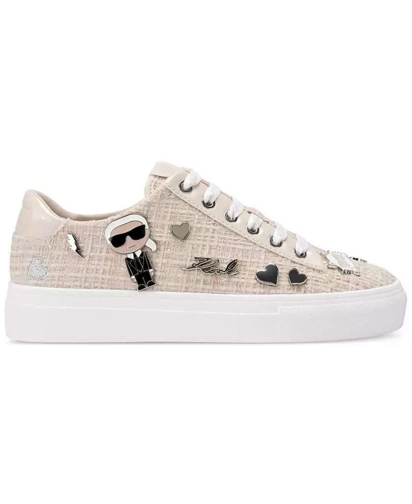 Karl Lagerfeld Paris Cate Pins Lace-Up Platform Sneakers 2