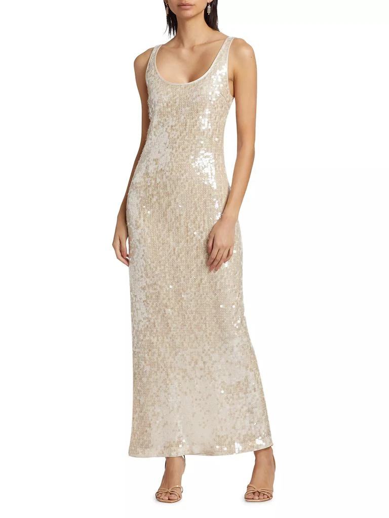 SIMKHAI Bex Sequined Tank Maxi Dress 3