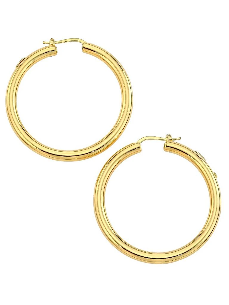Roberto Coin 18K Yellow Gold Round Tubular Hoop Earrings, 43MM