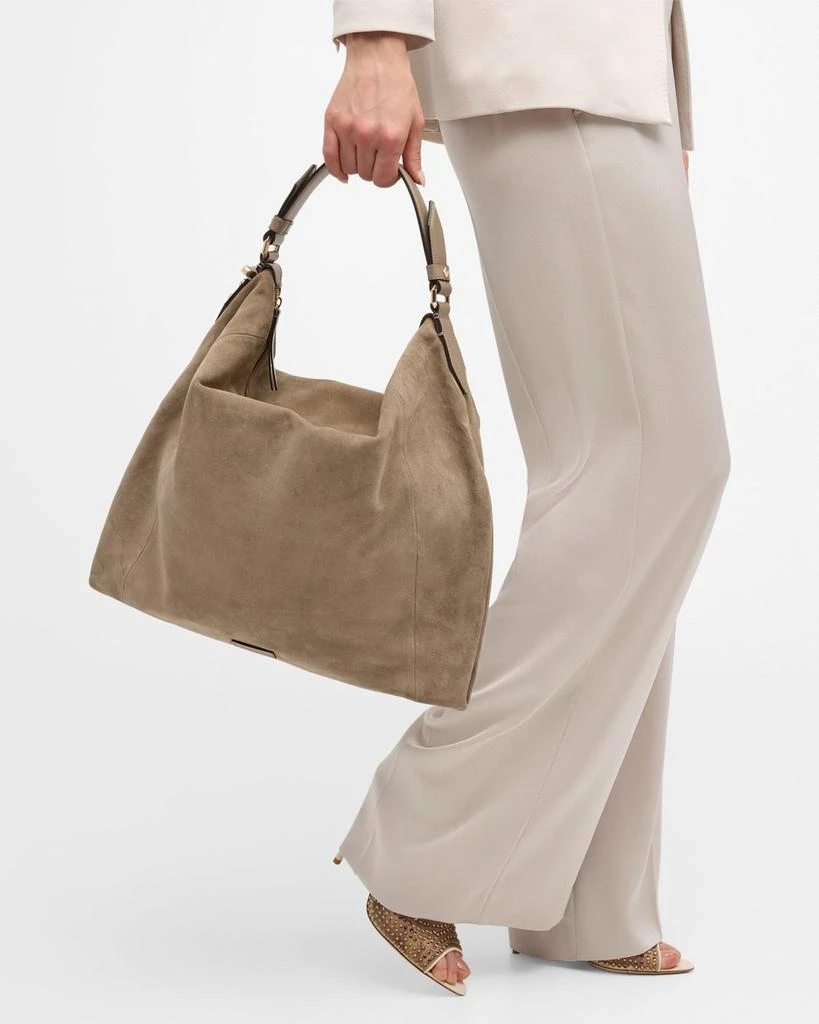 Jimmy Choo Ana Zip Leather Hobo Bag 3