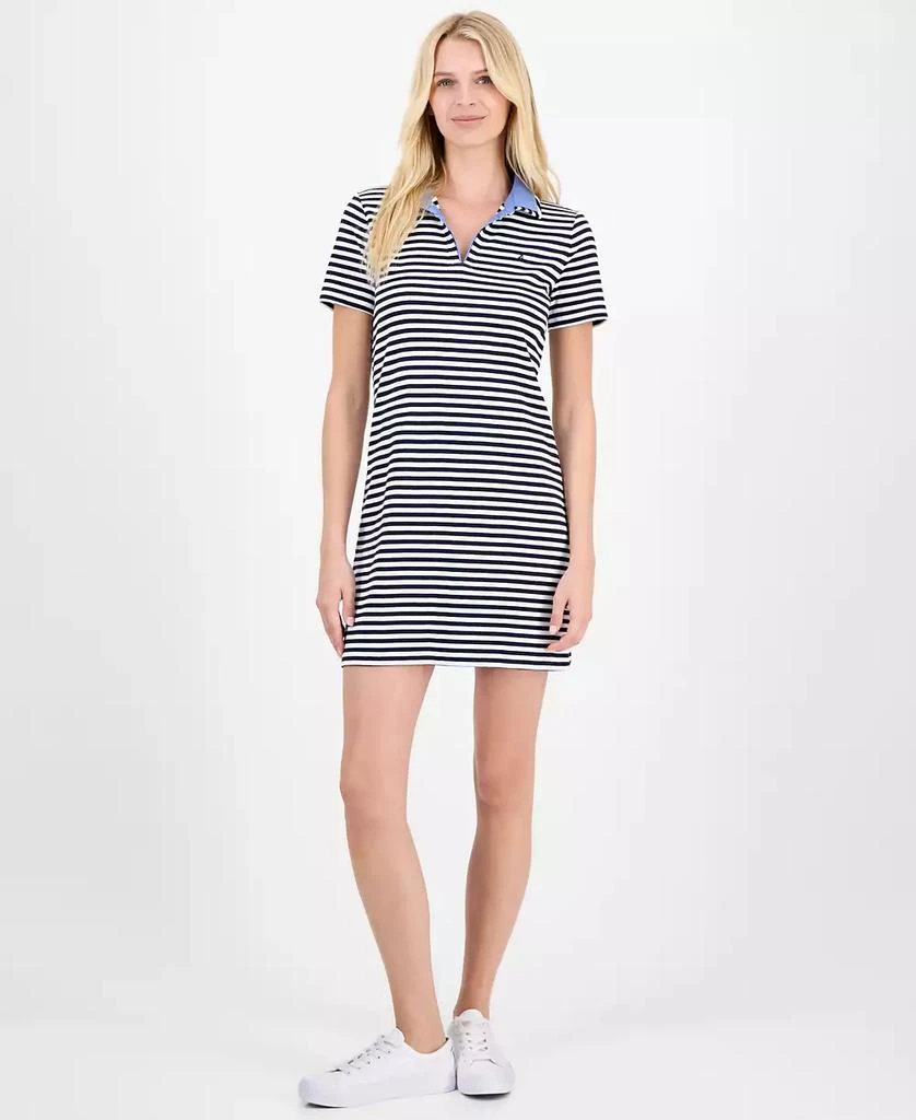 Nautica Jeans Women's Striped Polo Dress 1
