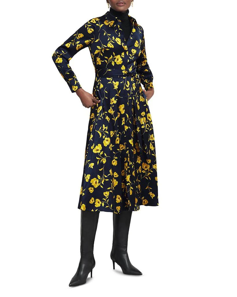 HOBBS LONDON Amelia Satin Shirt Dress 1