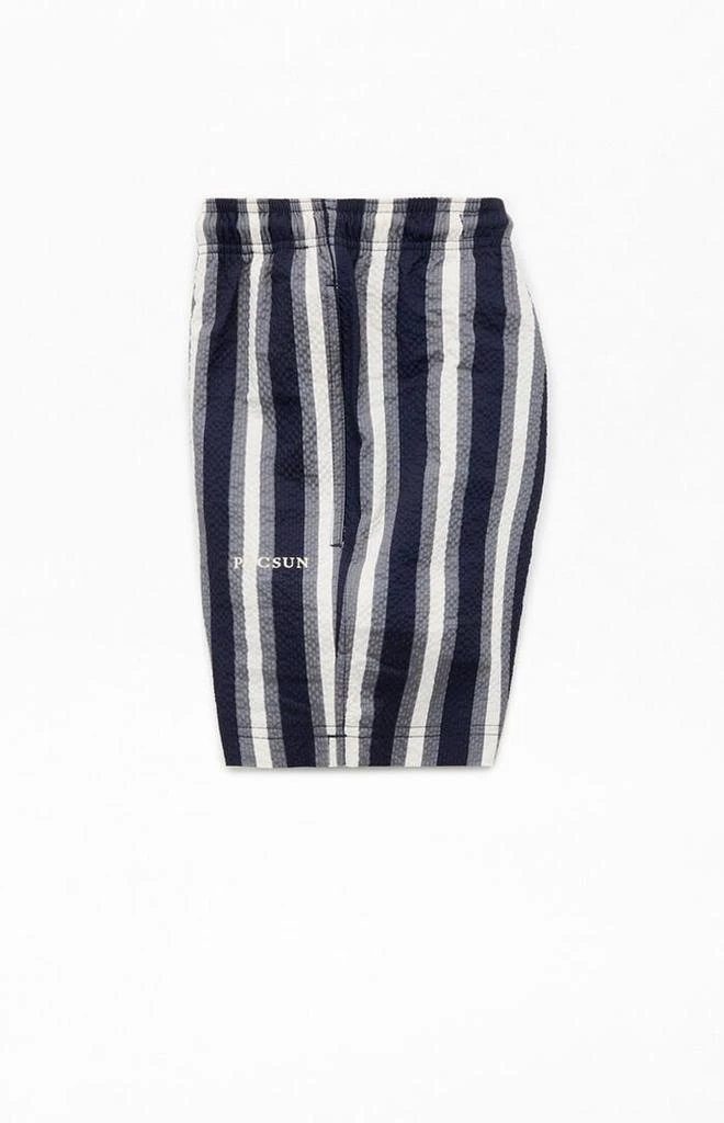 PacSun Boardwalk Striped Seersucker 4.5'' Swim Trunks 3