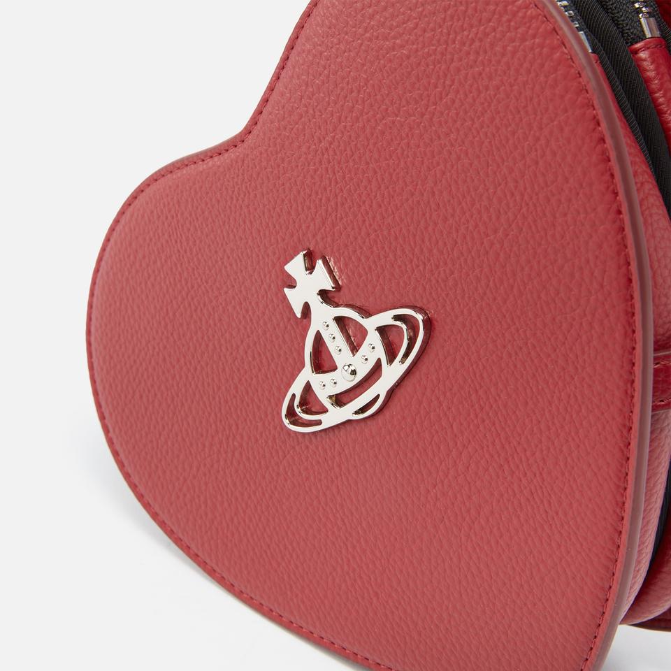 Vivienne Westwood ◆ Louise ロゴ ハート ショルダーバッグ Red TANGLED ORB JACQUARD ショルダーバッグ(ブラック)（レディース