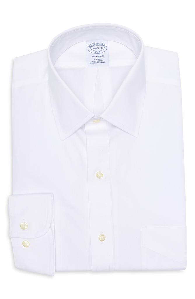 Brooks Brothers Non-Iron Long Sleeve Regular Fit Dress Shirt