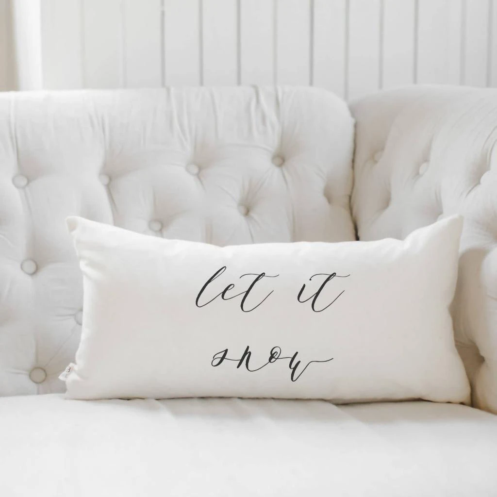 Dwell Home Shoppe Dwell Home Shoppe - Let It Snow Lumbar Pillow