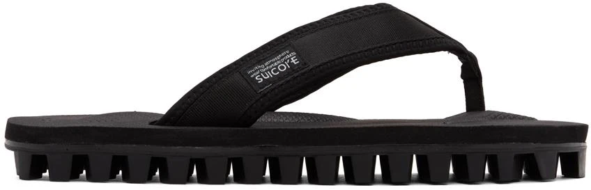 Suicoke Black Jono Flip Flops 1