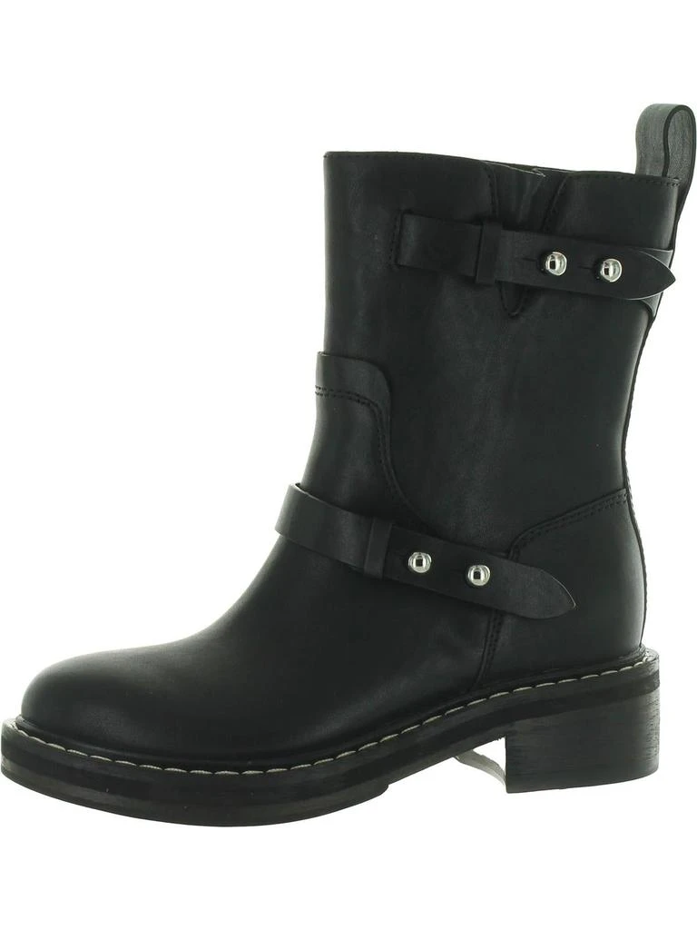 Rag & Bone Womens Leather Pull On Motorcycle Boots 1