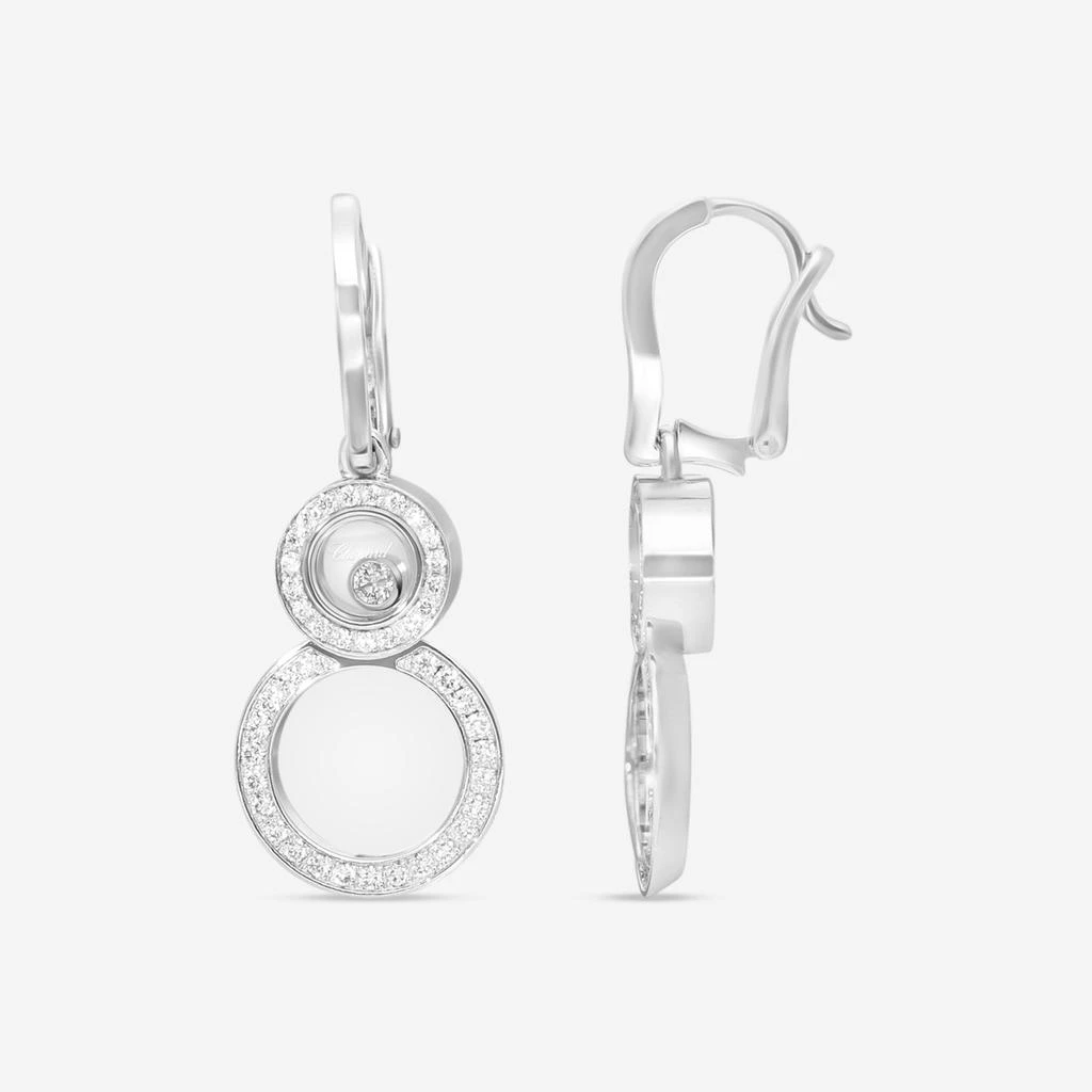 Chopard Chopard Happy 8 18K White Gold Diamond Drop Earrings 839209-1002 3
