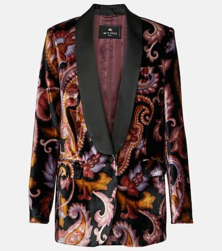 ETRO Paisley velvet blazer 1