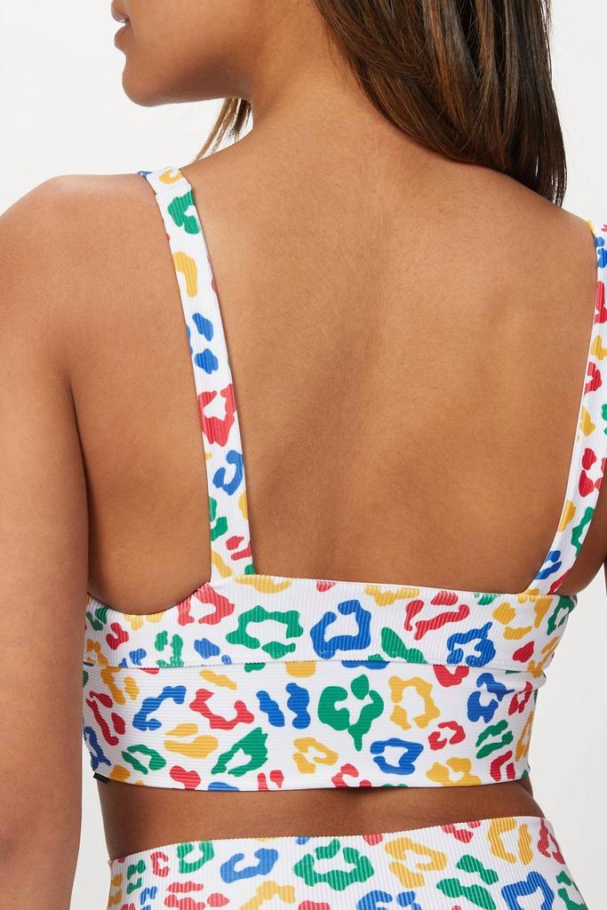 Beach Riot Leah Top In Primary Leopard