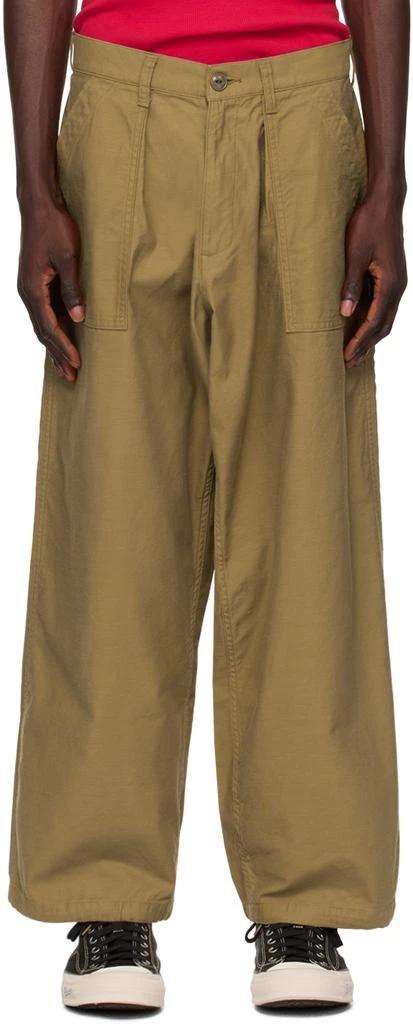 Neighborhood Beige Baker Trousers 1