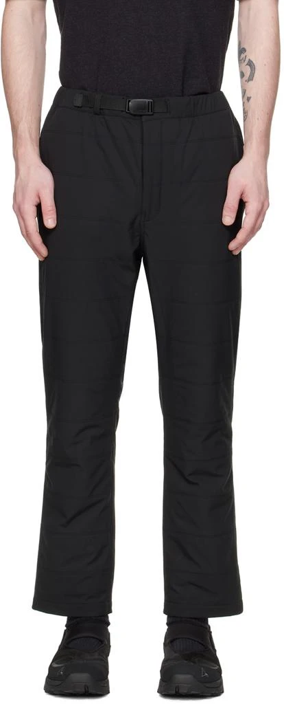 Snow Peak Black Insulated Sweatpants 1