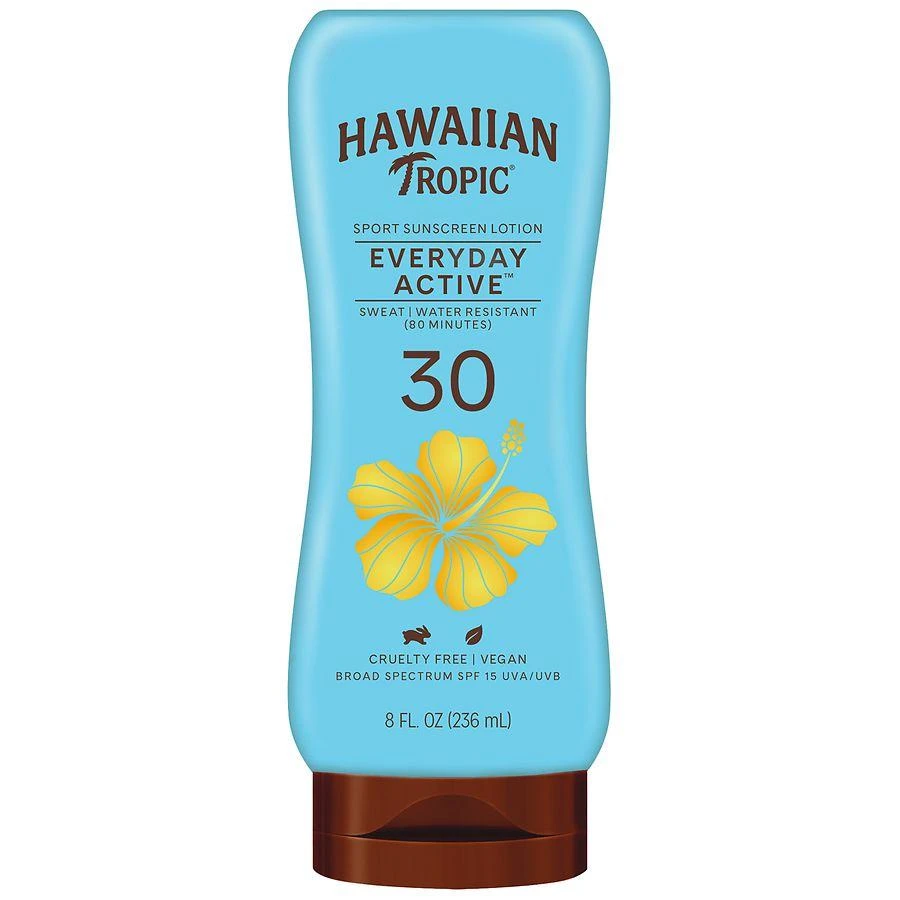 Hawaiian Tropic Everyday Active Sport Sunscreen Lotion SPF 30 Light Tropical