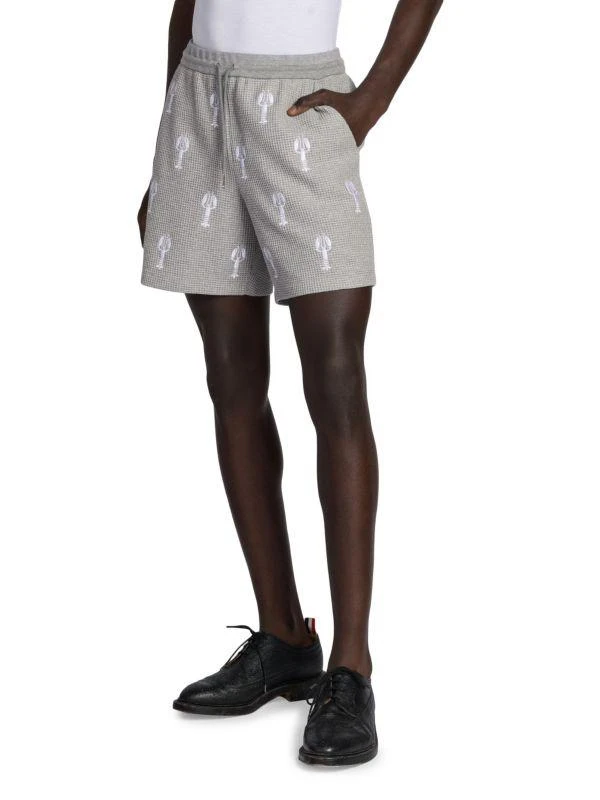 Thom Browne Lobster Embroidered Drawstring Shorts 3