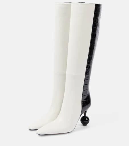 Jacquemus Les Bottes Bisou leather knee-high boots 4