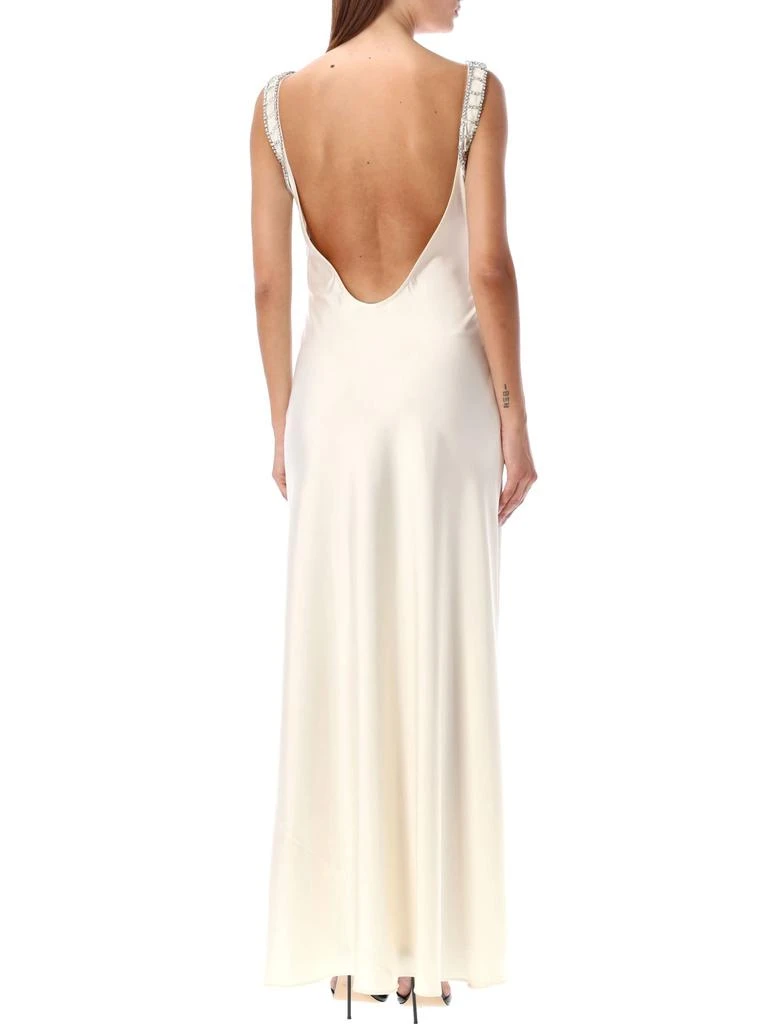 Self Portrait Diamante Bralette Long Dress 2