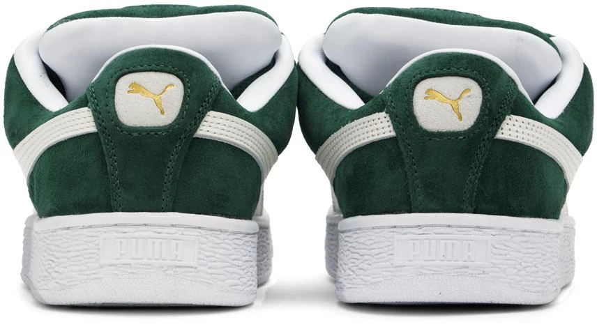 Puma Green & White Suede XL Sneakers 2