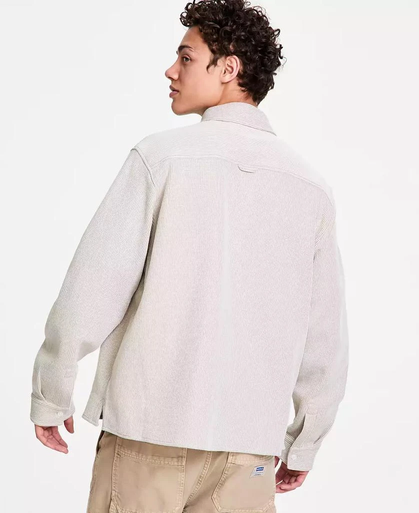 Hugo Boss Men's Oversized-Fit Ekynone Overshirt 4