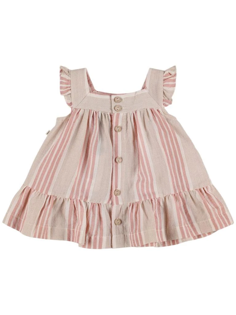 1 + IN THE FAMILY Stripe Print Organic Cotton Blend Dress 1
