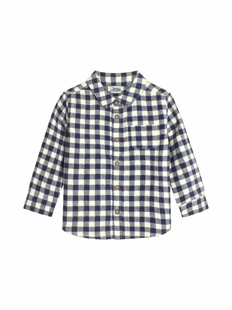 JoJo Maman Bébé Gingham Blouse & Cord Jegging Set 1