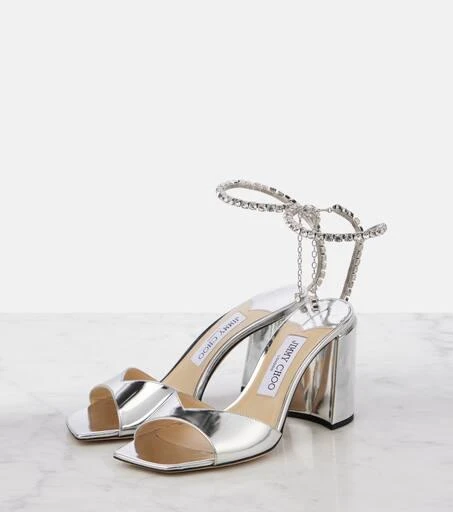 Jimmy Choo Saeda 85 embellished leather pumps 5