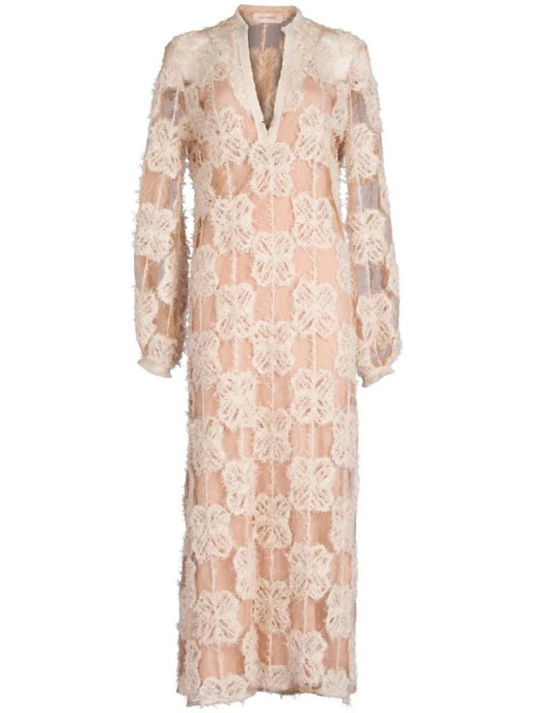 Silvia Tcherassi Silvia Tcherassi - Mayfair Floral-Appliqué Tunic Dress 5