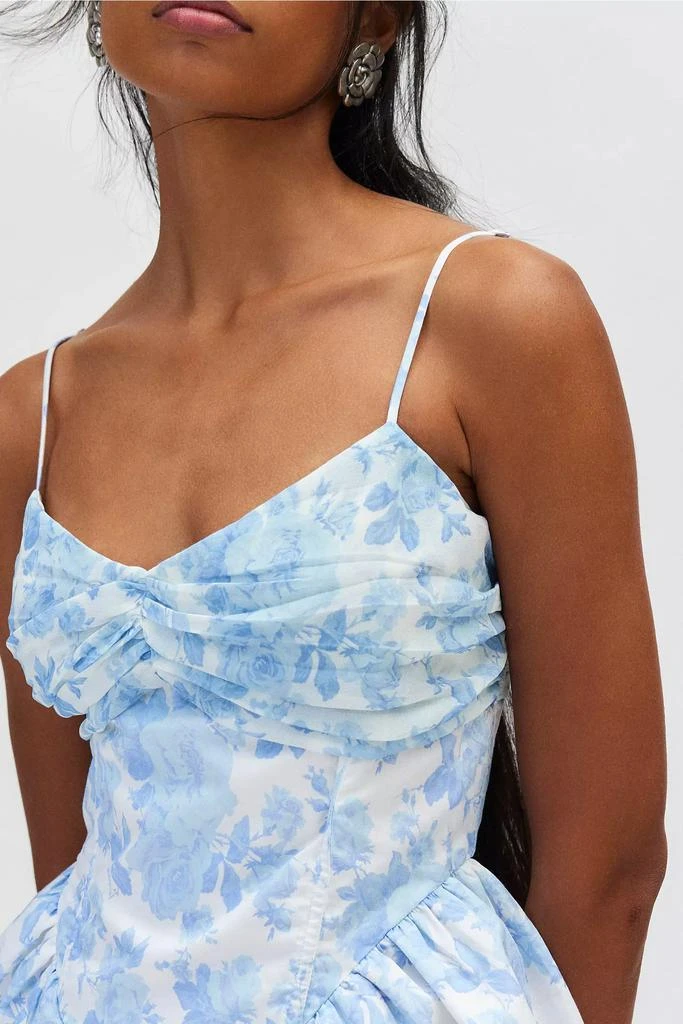 For Love & Lemons For Love & Lemons Oliver Floral  Tie Back Corset Top 4