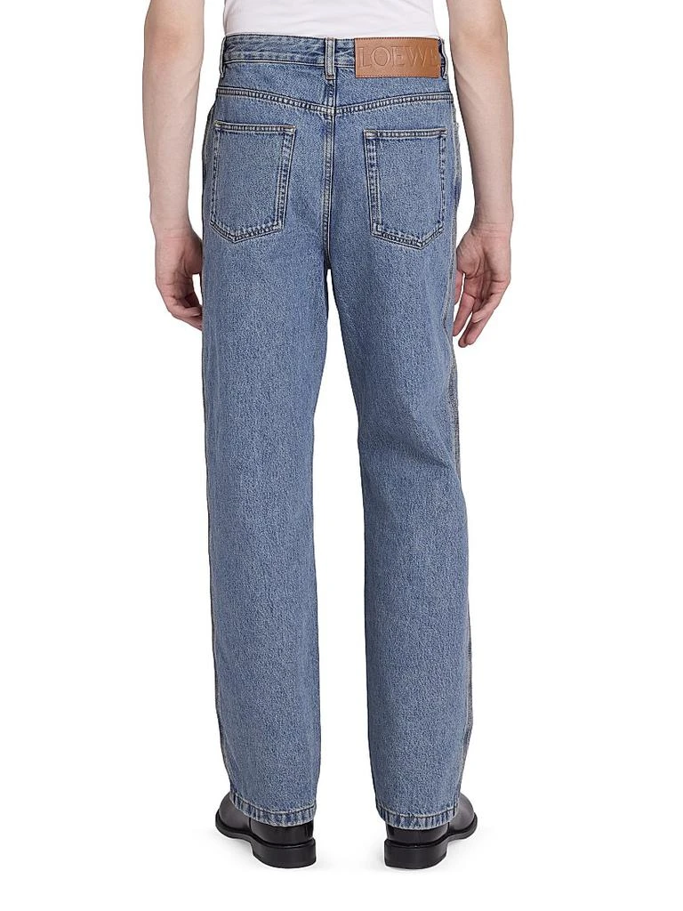 Loewe Anagram Logo-Embroidered Baggy Jeans 5