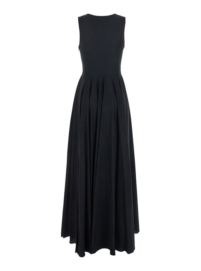MAURO GRIFONI Mauro Grifoni Long Sleeveless Draped Dress