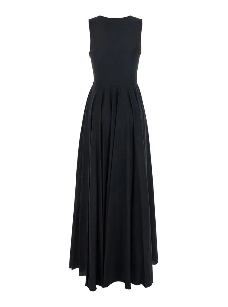 MAURO GRIFONI Mauro Grifoni Long Sleeveless Draped Dress 2