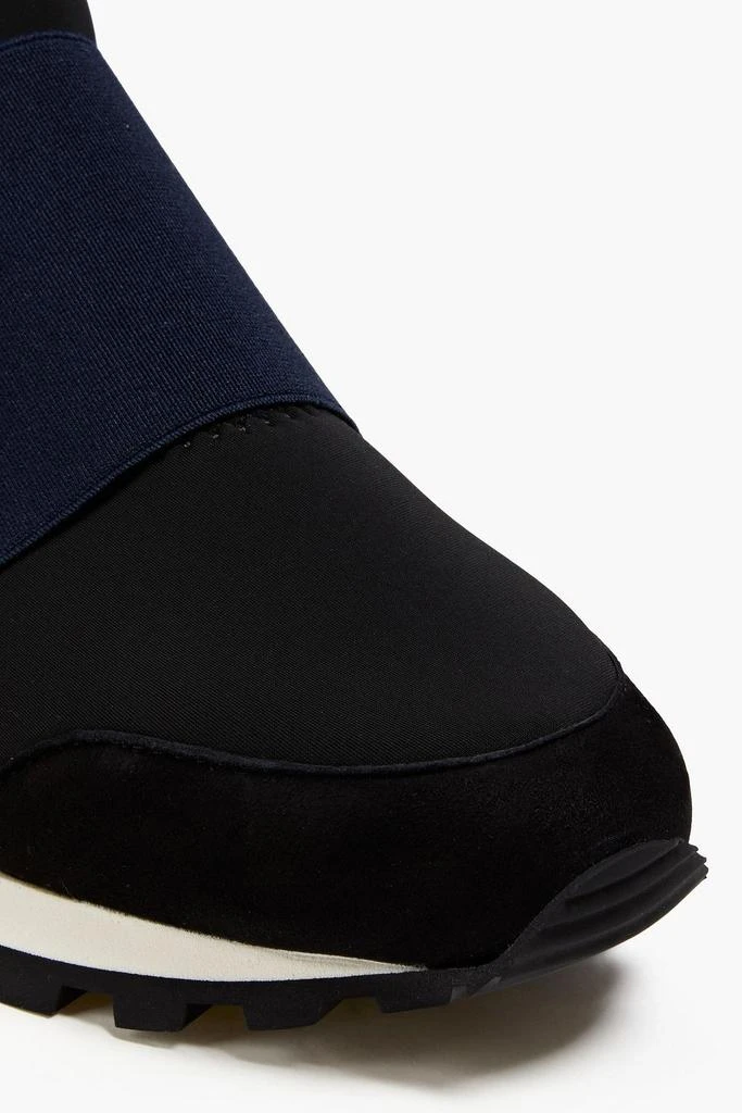 NATIONAL STANDARD + Fusalp Marly suede-trimmed neoprene sneakers 4