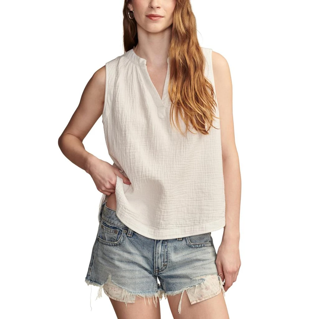 Lucky Brand Sleeveless Popover Shirt 1