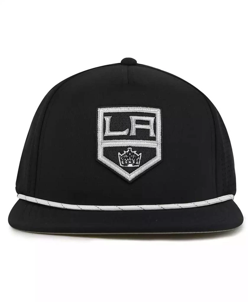 American Needle Men's Black Los Angeles Kings Buxton Pro Tech Adjustable Hat 1