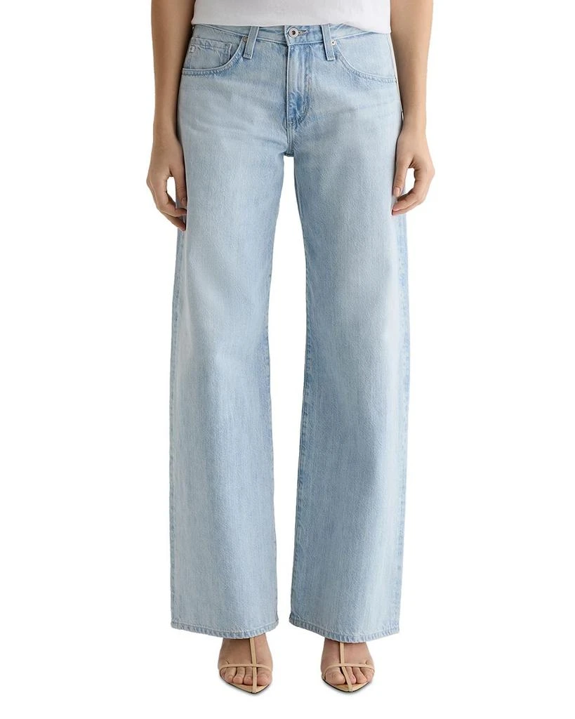 AG Adria Low Rise Wide Leg Jeans in Sunfaded 1