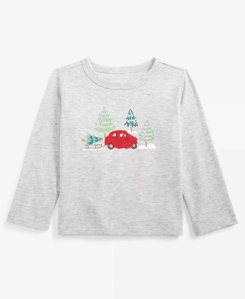 First Impressions Baby Boys Printed Long-Sleeve T-Shirt, Created for Macy's 1