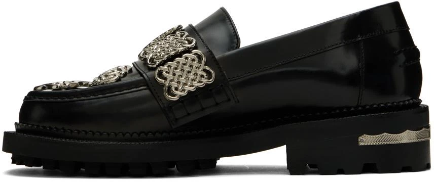 Toga Pulla Black Chain Link Loafers 3