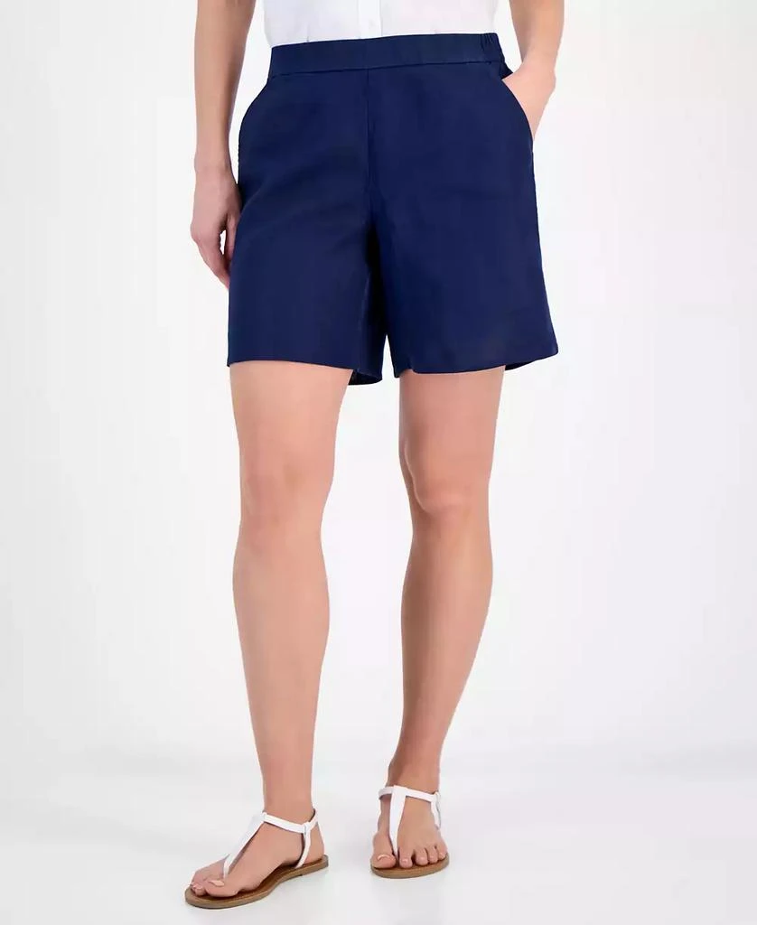 Charter Club Women's High-Rise Wide-Leg Shorts, Exclusively at Macy's 1