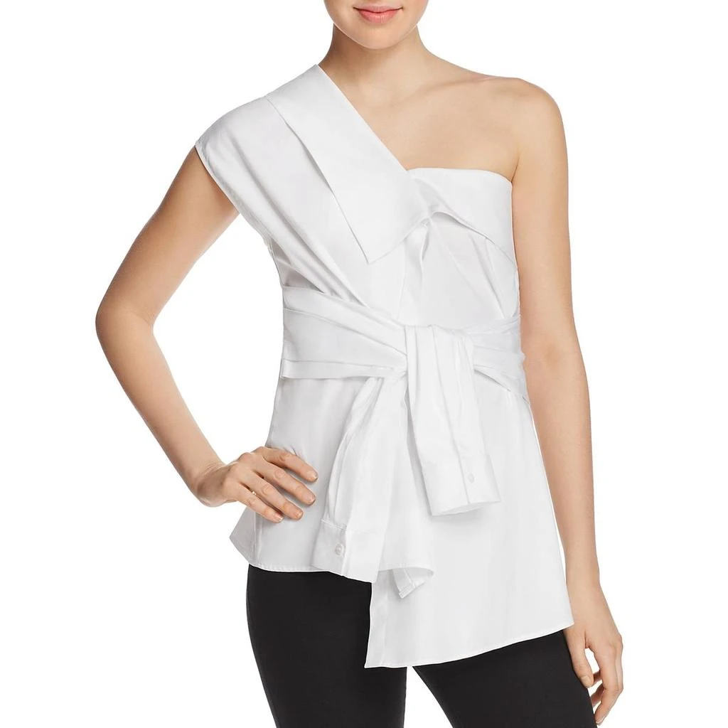 PETERSYN Hadley Womens One Shoulder Tie Waist Blouse 3