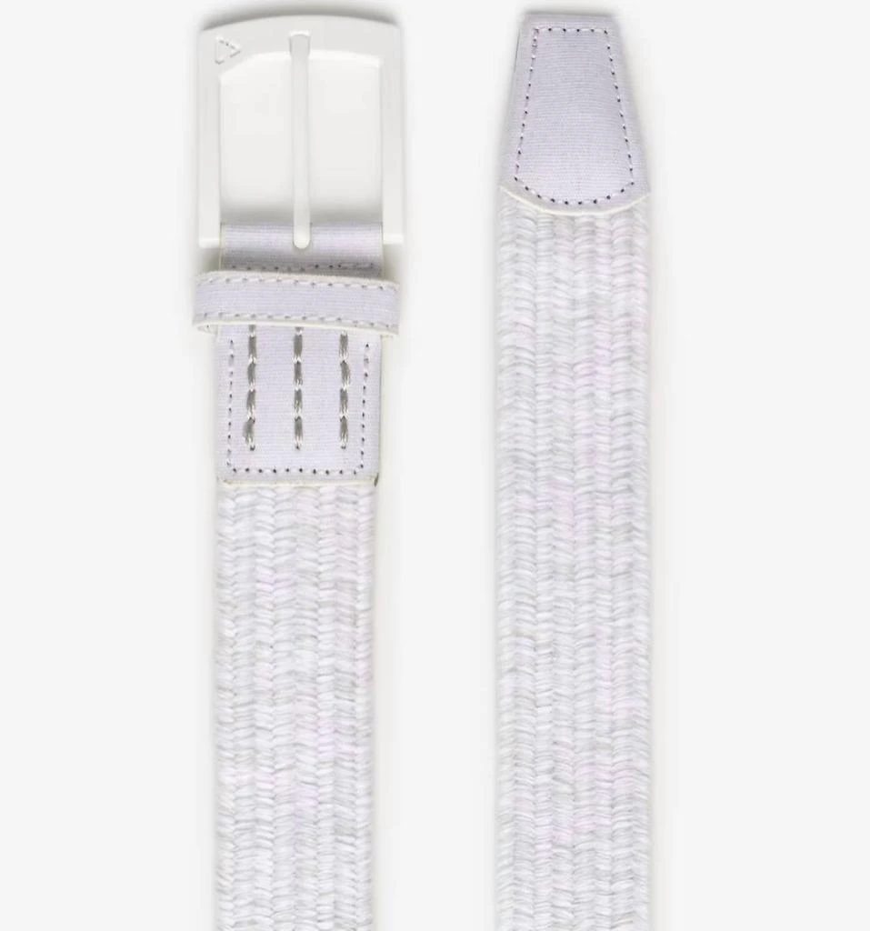 Travis Mathew Men's Popsicle Stretch Belt In White/microchip 2