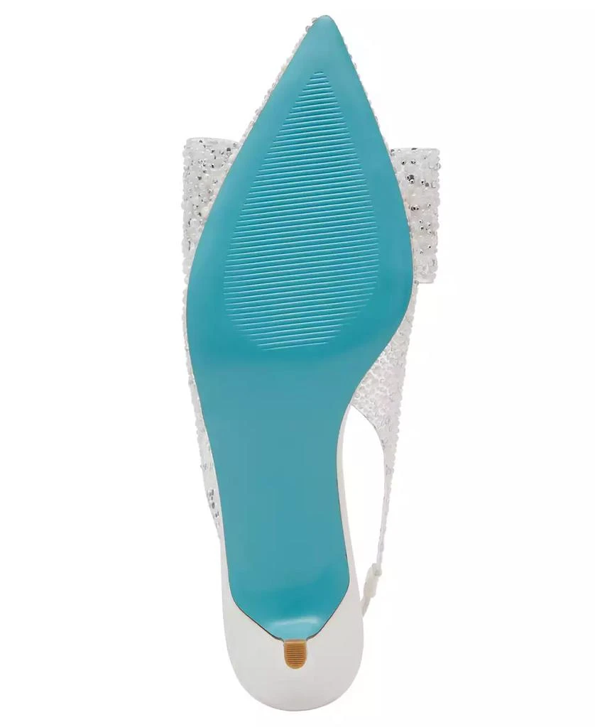 Betsey Johnson Patti Lucite Slingback Kitten Pumps 5